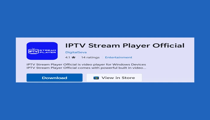 IPTV Stream Player Official sur microsoft store